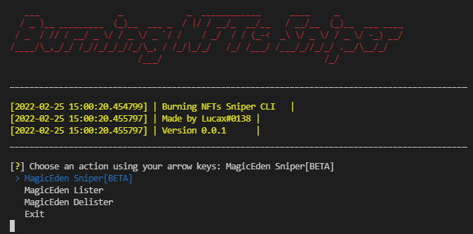 BurningNFTs_'s tweet photo. MagicEden Sniper BOT coming soon!!

Join us to have a chance to join our beta!

https://t.co/WqZF7uwFxK https://t.co/E84oAhQ2Sa