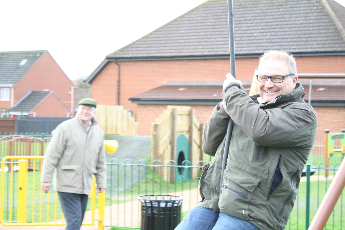BucksCouncil's tweet photo. Cabinet Member for Culture & Leisure @clive_harriss and Deputy Leader and Cabinet Member for Health & Wellbeing @CllrAngelaMacp with
Councillors Frank Mahon and Michael Rand open the new #CalvertGreen play area yesterday! https://t.co/PTaIC5yjbF