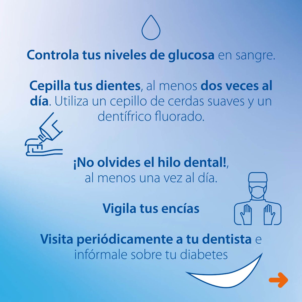 SolucionDentalE's tweet photo. ¿Eres diabético? Presta atención a tu salud bucodental @cfmadridrio  #diabetes #cuidatusonrisa #saludbucodental #higienebucodental #caries #dentistry https://t.co/8wDaVga4kE