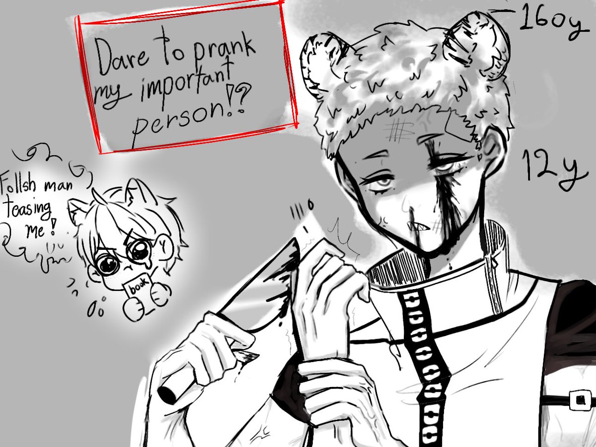ywolf4459's tweet photo. "Don't touch it.."

#วาดรูป  #Art #drawing #oc #ocart https://t.co/3mNwG89byi