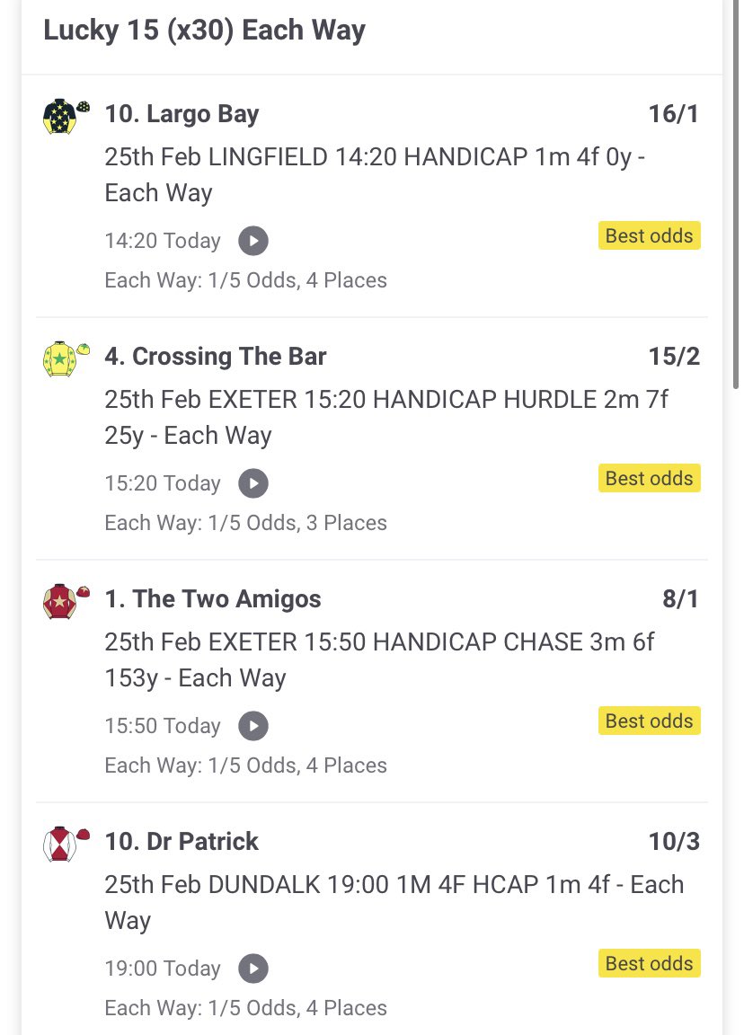 Connor300593's tweet photo. Let’s see how we get on today, hopefully a few winners in preparation for Cheltenham! https://t.co/KvmKK0AedG