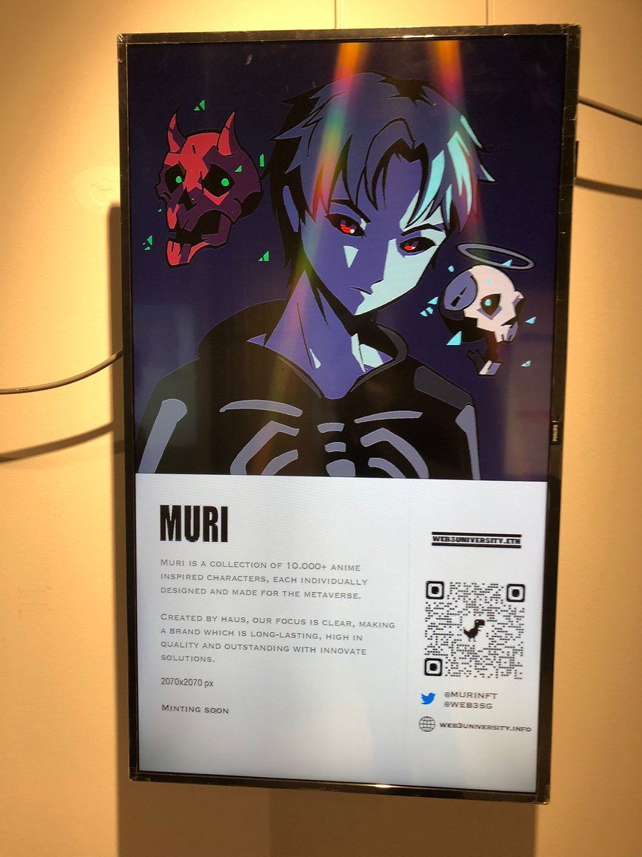 MURI is another project that has insane art and massive hype. 

Glad to secure not just 5 but 10 for our community.
So lets get 5 for auto picker, and lets nominate 5 NFT leaders in your community.

- Like❤ and Retweet♻ this post
- Follow <a href="/MuriNFT/">Muri NFT</a> and <a href="/web3sg/">WEB3SG</a> 
- Nominate