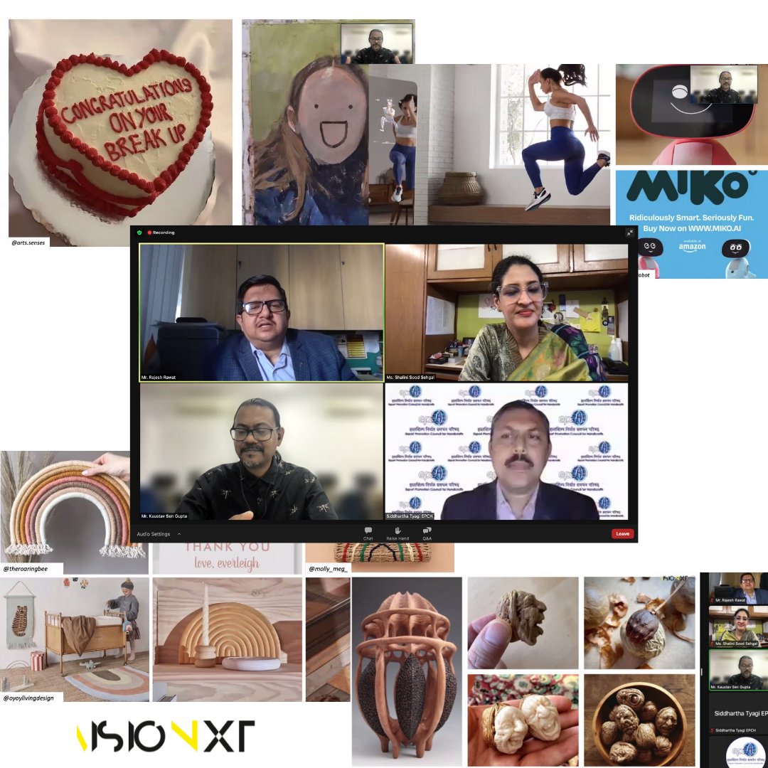 i_visionxt's tweet photo. A few screen captures from our webinar today with @epchindia . Overwhelmed with the amazing response.
Did you have a question that you couldn't ask? NO WORRIES! Type it down below and our experts will answer them for you! @kaustavsengupta #india #webinar #epch #visionxt #handloom https://t.co/NmqKqlbfYH