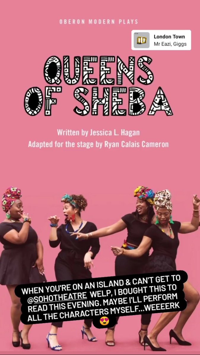 S_is_for_Selina's tweet photo. #queensofsheeba @sohotheatre my homecoming is imminent. Sharpening like these beasts #CASTING #actorslife https://t.co/0TAC2jcGZ5