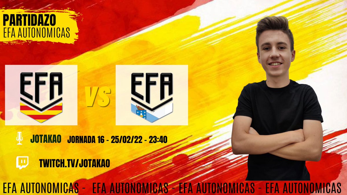 ⭐️PARTIDAZO⭐️

🗞️| <a href="/SelCatalana/">Selecció Catalana ❤️💛</a> y <a href="/SelGallega/">⚓ Selección Gallega ⚓</a> se juegan esta noche el titulo de Liga.
 
⏰ 23:40h
🎙️ <a href="/jottakao/">Juan 'JotaKao' Barros</a> 
📺twitch.tv/jotakao