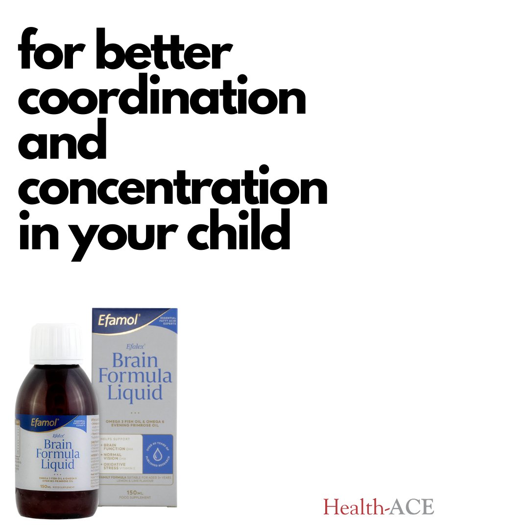 healthaceng's tweet photo. The Efamol Brain Liquid Formula is suitable for children aged 3+.
They are high in the Omega 3 Fat DHA which is needed for normal brain function and vision.
#brain #children #Adha #autism #efamol #healthace https://t.co/HOaRgZXL0Y