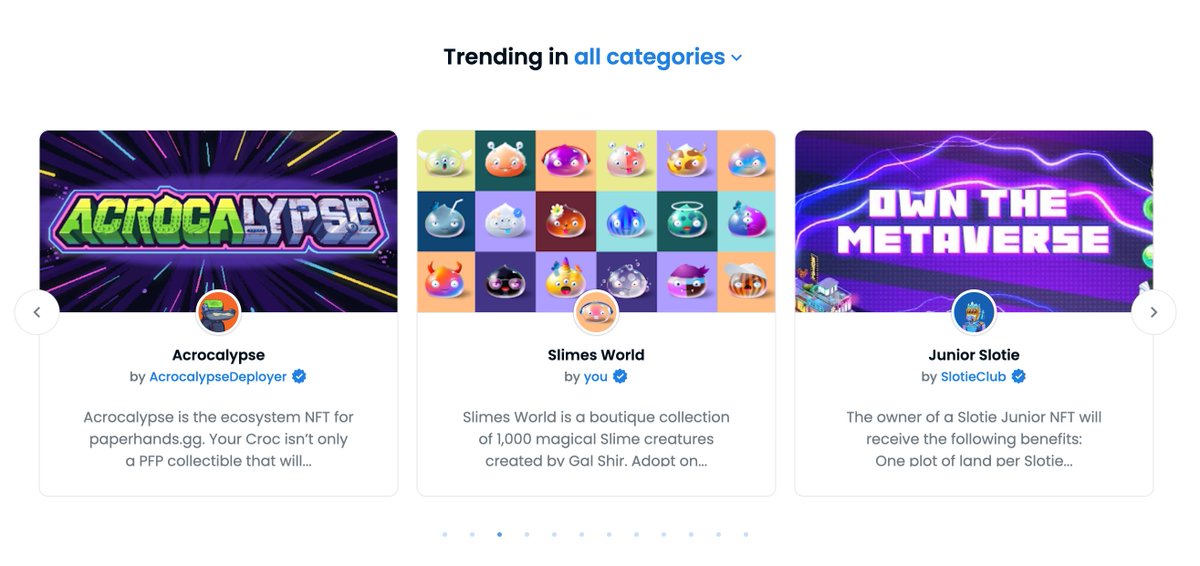 GM! 🥰 Slimes are on OpenSea's homepage.