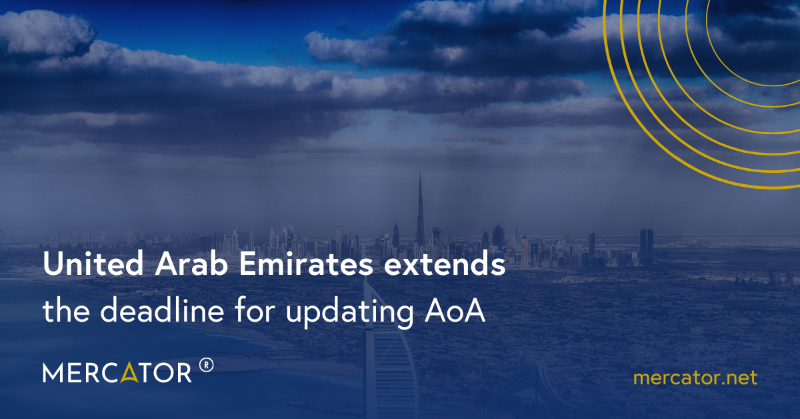 MercatorbyCitco's tweet photo. Further to our update in January, the UAE has extended the deadline for all DMCC companies to adopt the new AoA to 31 March 2022.
#RegUpdate #UAE
