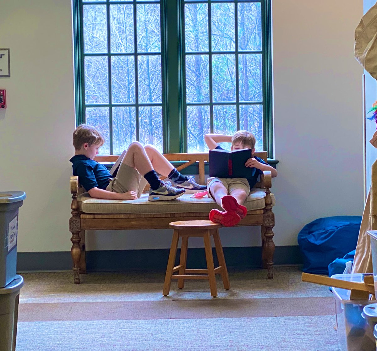 I love catching sweet moments like these. #trinitylearns
