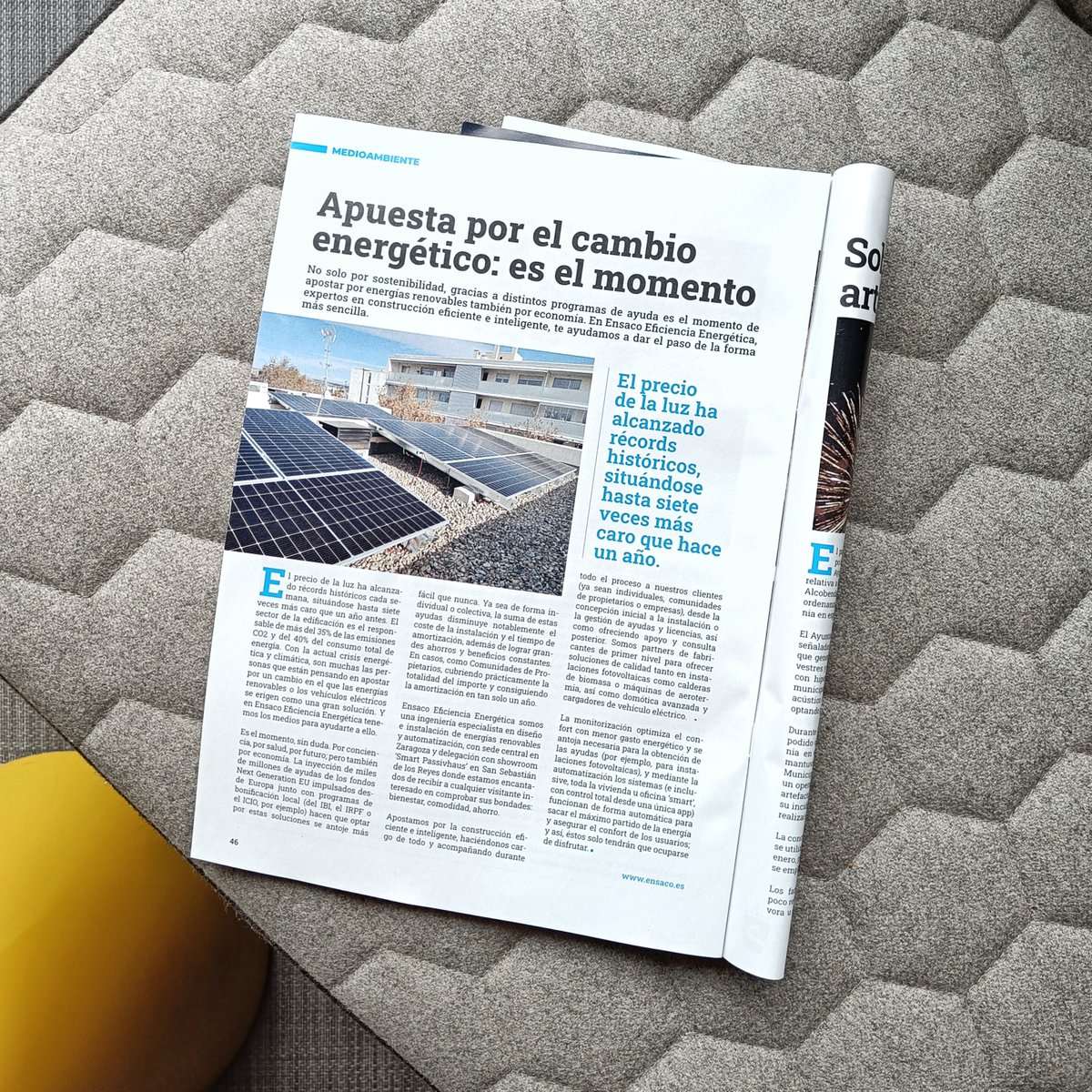 "Apuesta por el cambio energético: es el momento" 📰 Gracias a la revista <a href="/MiradaNorte/">La Mirada Norte</a> por incluir nuestra visión en su Nº21 correspondiente a febrero de 2022. Podéis leerlo aquí: lnkd.in/eTZ7mWYN
