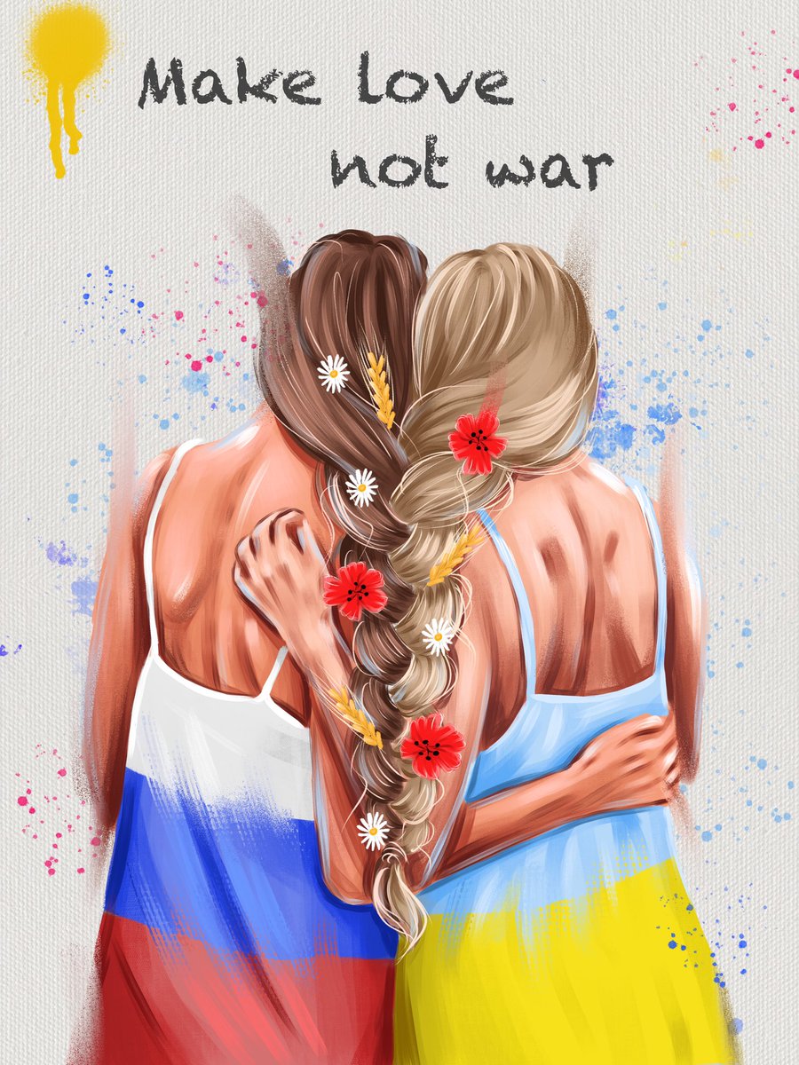 🇷🇺❤️🇺🇦 #makelovenotwar
