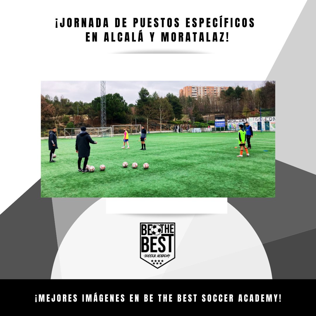 🗣️⚽️ ¡Hoy hemos tenido jornada de Puestos Específicos en <a href="/futbolinevents/">Futbol In Events</a> con los entrenadores de <a href="/bthebestsoccer/">BE THE BEST SOCCER</a>!

⚫️⚽️ Magnífica mañana la que han pasado los jugadores en Moratalaz y Alcalá