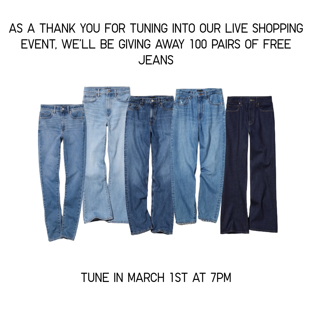 Interested in winning a pair of UNIQLO Jeans? We'll be offering 100 customers the chance to win a free pair of jeans, when they spend £50 or more during our Live Shopping Event. Click the link below to set a reminder and find out more! uniqlo.com/uk/en/content/…