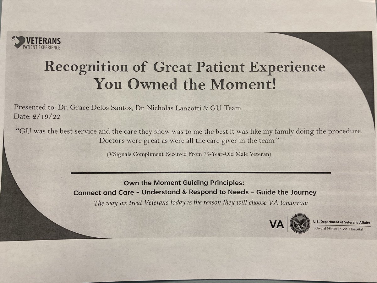 Loyola Urology (@loyolaurology) on Twitter photo Very proud of PGY2 Dr. Nick Lanzotti, VA attending <a href="/gb_delossantos/">Grace Delos Santos</a>, and our amazing clinic staff for this wonderful compliment from a vet seen in Dr. Lanzotti’s procedure clinic 👏🤗 we love taking care of the veterans! Very proud of PGY2 Dr. Nick Lanzotti, VA attending <a href="/gb_delossantos/">Grace Delos Santos</a>, and our amazing clinic staff for this wonderful compliment from a vet seen in Dr. Lanzotti’s procedure clinic 👏🤗 we love taking care of the veterans!