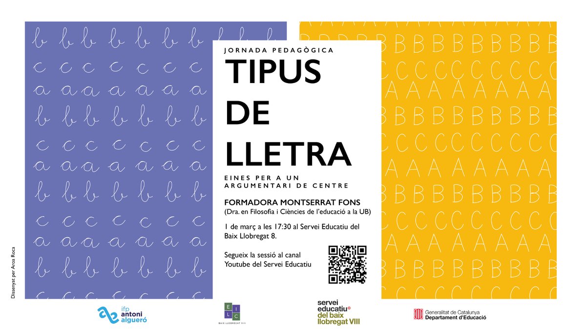 sebll8's tweet photo. El proper dimarts, 1 de març a les 17:30h no us perdeu aquesta Jornada Pedagògica! 👇 #sebll8 #jornadapedagògica #stbll #milloradelallengua #elic
🔗 https://t.co/Epl1yqDgQh https://t.co/X1AtliJl7V