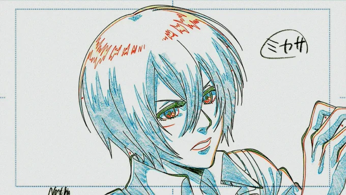 #shingeki
#AttackOnTitan 

ファイナルシーズンのミカサ、明日塗りますー 