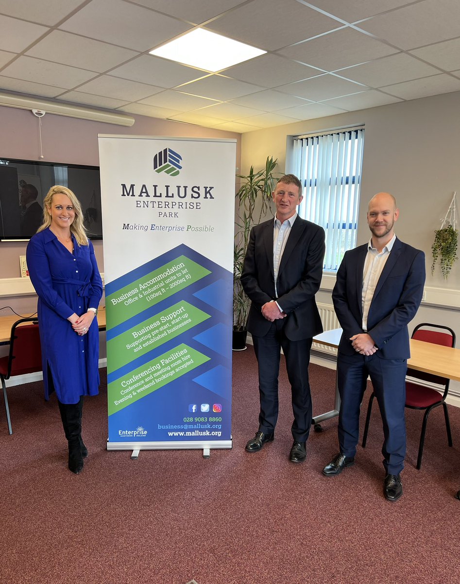 MalluskInfo's tweet photo. Wonderful to be back to face to face meetings again!
Our CEO @EmmaSGarrett had a productive meeting with @RMcC239 & Peter Houston this morning to discuss Business Growth plans and future collaboration opportunities
#MEP #MakingEnterprisePossible #MakingEnterpriseProfitable https://t.co/gMQ5ywc4m4