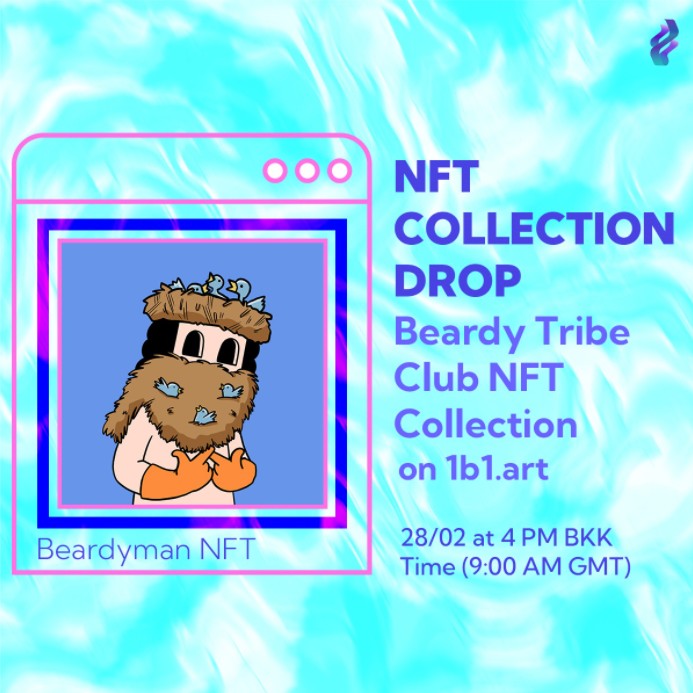 1b1art's tweet image. Shh...Did you hear that?🤫

A wild tribe of beardy men is trying to take over the #NFT space🤨

Stay tuned for the LIVE takeover on 28/02 at 4 PM BKK time (9:00 AM GMT).

Where? 👉 1b1.art
#NFTCollection #BeardyTribeClub #NFTs #NFTdrop