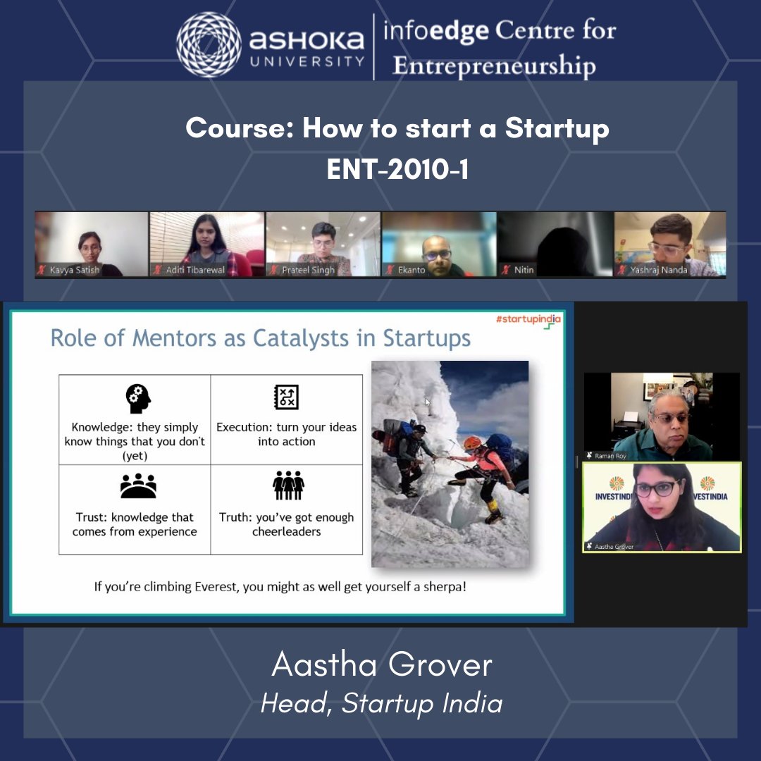 InfoEdge Centre for Entrepreneurship @ Ashoka Univ tweet media