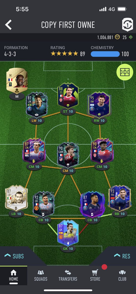 Medium_High_FUT's tweet photo. Squad update - Messi, Kimpembe and Caqueret aren’t first owner! I really like this team compared to all my previous! #fifa22 #fut #trade2win
Show me yours! https://t.co/bqujIW47sj