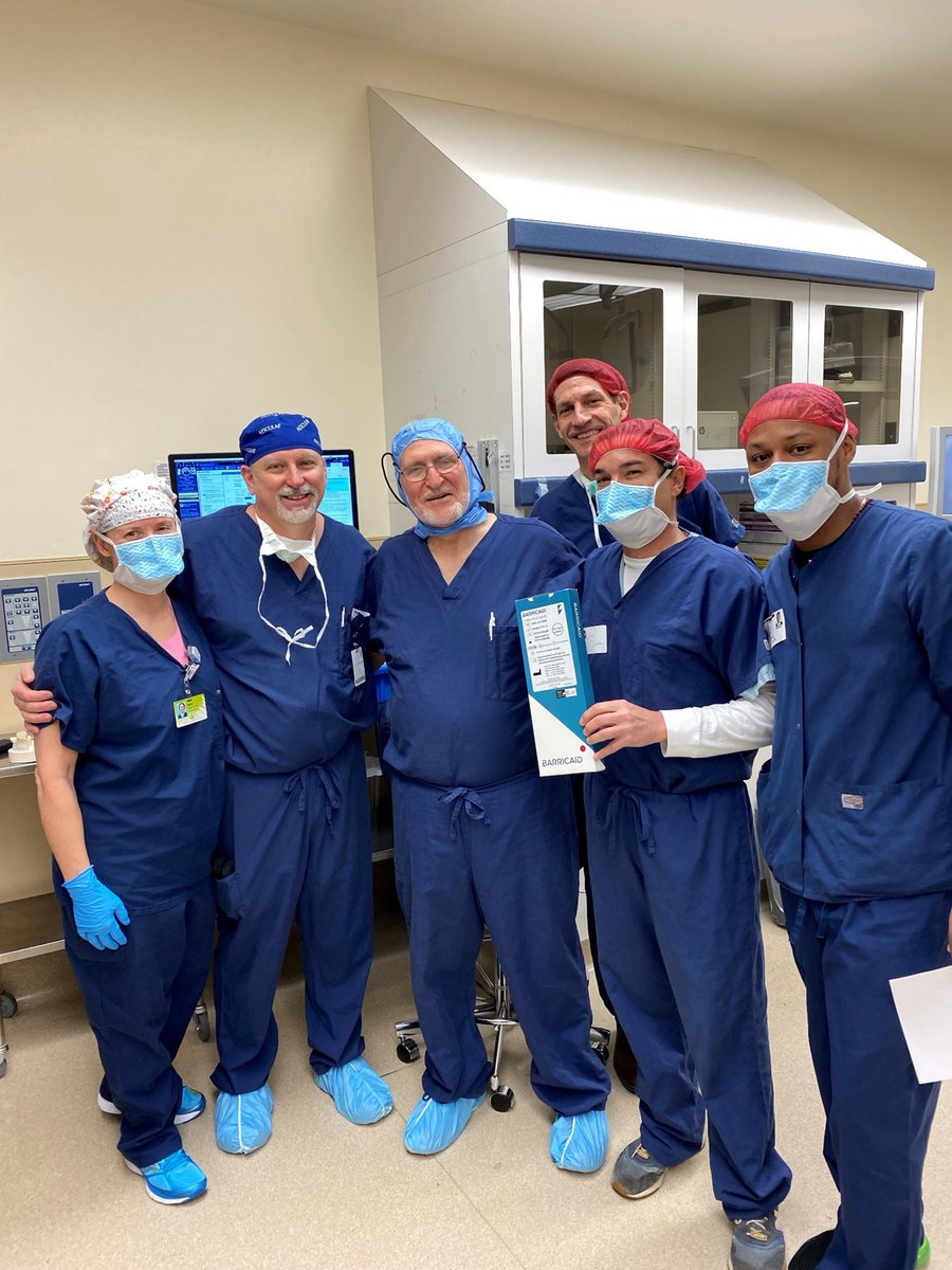 Barricaidacd's tweet photo. On 2/23, Nabil Muhanna, MD implanted his 1st #Barricaid in #Georgia at Northeast Georgia Medical Center. #ThankYou, Dr. Muhanna & team for reducing this 44 Y/O male’s chance of #reoperation for #reherniation by up to 81%!
https://t.co/Lo2Zm8M1Lg
#spine #medtech #surgery https://t.co/B3lqtWzETU