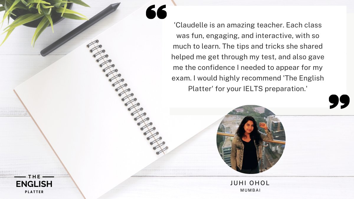 Cracking the IELTS test requires a lot of hard work &amp; practice, which can be difficult with a gruelling schedule. But our student Juhi Ohol is a fantastic multitasker who gave it her all, while also pursuing her career as a dentist. Here's what she says about learning with us: