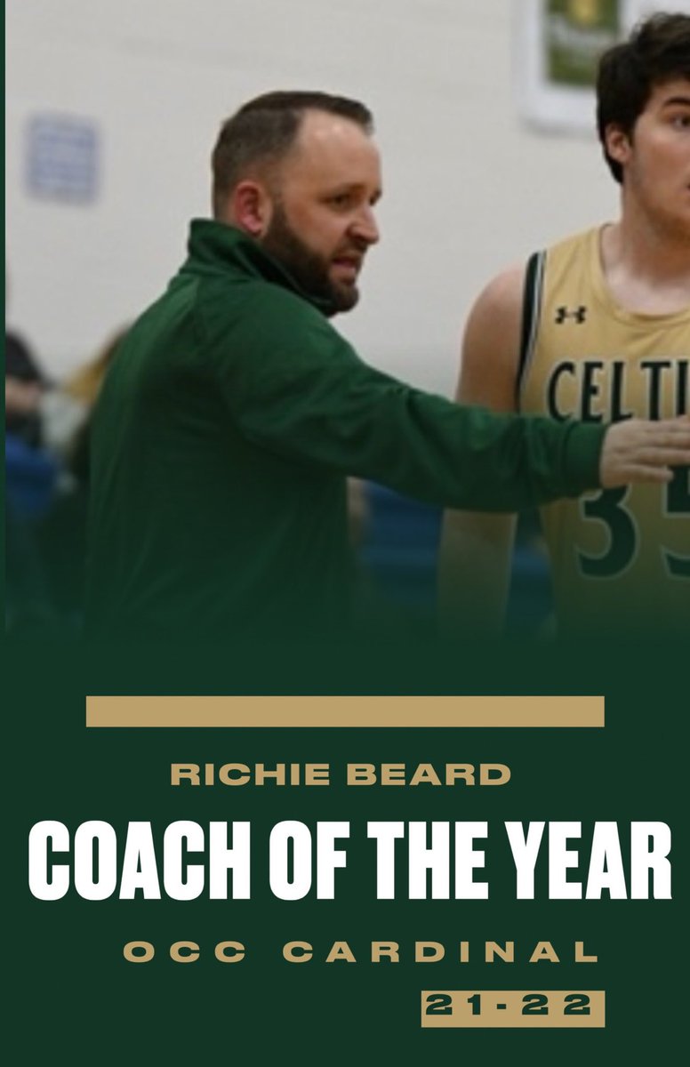 Congrats to <a href="/jeromebball/">Jeromebball</a> ‘s <a href="/CoachRB3/">Richie Beard III</a> on being named OCC-Cardinal COY. #RST