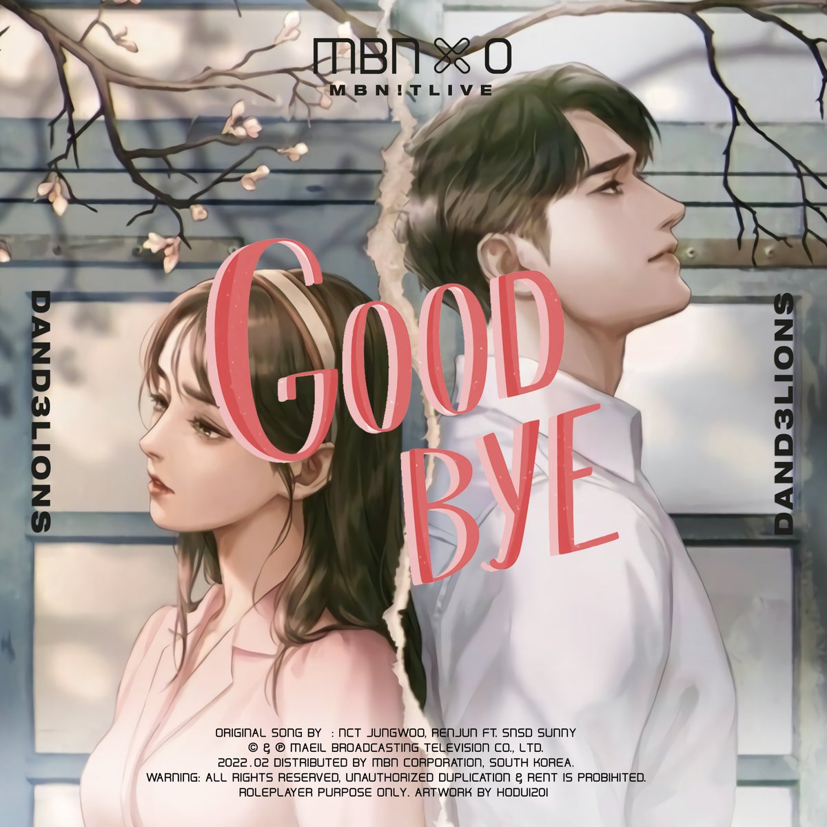 ㅤㅤㅤㅤㅤㅤㅤ 𝗖𝗢𝗩𝗘𝗥 𝗔𝗥𝗧 𝗥𝗘𝗟𝗘𝗔𝗦𝗘
ㅤㅤ
  ㅤ🎧 ᗰᗷᑎ!TᒪIᐯᕮ ─ ᗰᗷᑎ ᙭ 0: 18ᵀᴴ ᕮᑭISOᗪᕮ 🎧
ㅤㅤ
ㅤㅤㅤㅤㅤㅤDAND3LIONS — Goodbye
« ᴏʀɪɢɪɴᴀʟ ʙʏ ɴᴄᴛ ᴊᴜɴɢᴡᴏᴏ, ʀᴇɴᴊᴜɴ ғᴛ. sɴsᴅ sᴜɴɴʏ »
ㅤ
❦ – <a href="/MBN_Corp/">주식회사 매일방송</a> – <a href="/MBNMedia_AU/">Magnificent Blessing Media</a>  – ❦