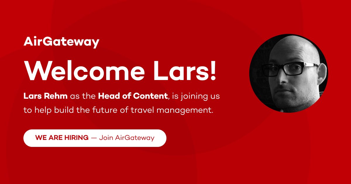 We are thrilled to have Lars Rehm as our new Head of Content. Welcome to @AirGateway, @larsrehm !!! 🎉🎉🎉