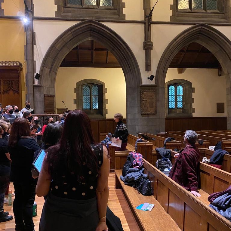 Cecilia McDowall is over in the States with the Cleveland Chamber Choir, preparing for the weekend.

They will be performing her work in two concerts this weekend!