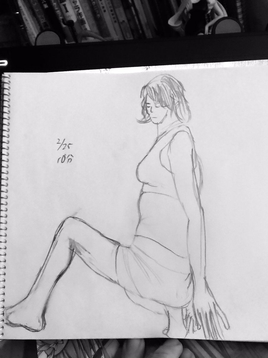 おはようクロッキー#27
今日やべえな・・・。5分のやつとやる気ないなら辞めたら?と言いたくなる酷さ

明日はちゃんと描き切ろう…最低限それからだ

#おはクロ 