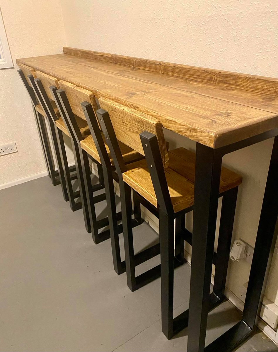 RUSTIC STYLE BREAKFAST BARS!

2 SEATERS &amp; 4 SEATERS AVAILABLE!

SQUARE OR LONG!

HANDMADE TO ORDER!

yorkshiremetalworkers.com