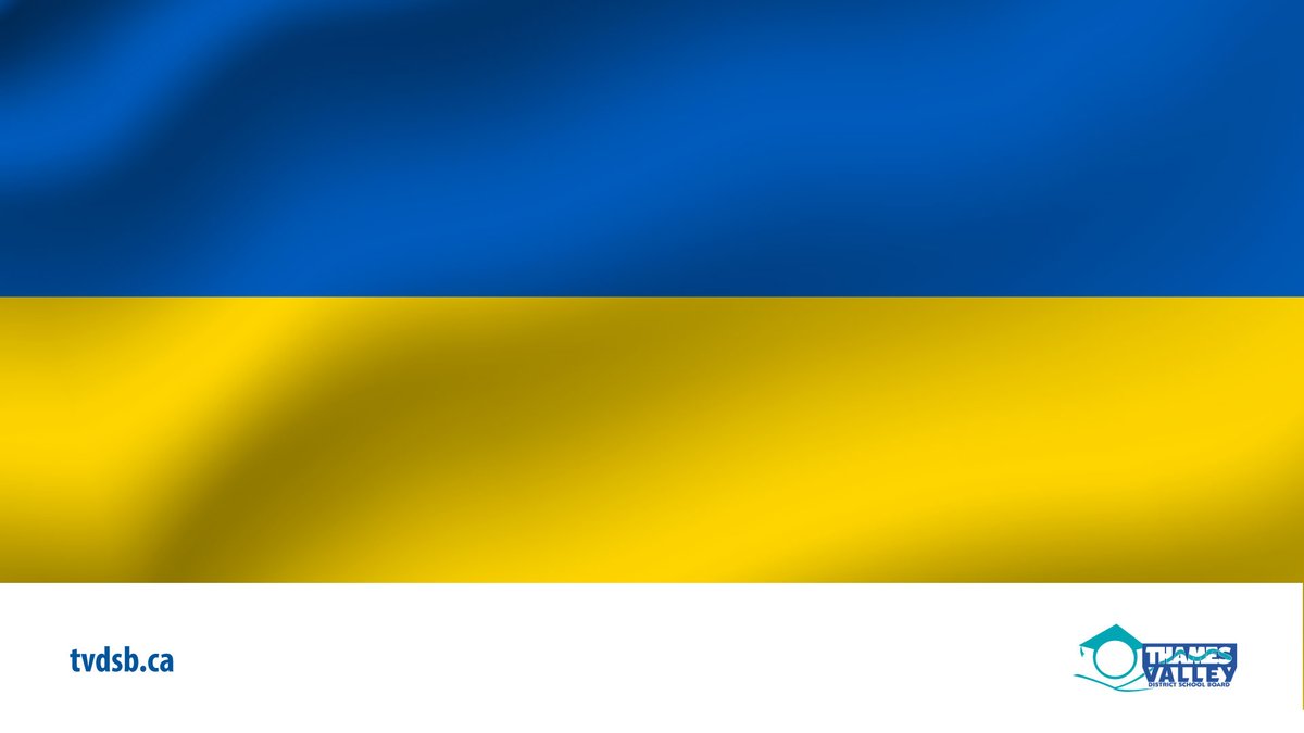 Our thoughts are with the Ukrainian community.  For anyone in need of additional mental health support at this time, please reach out to your school to access available resources.