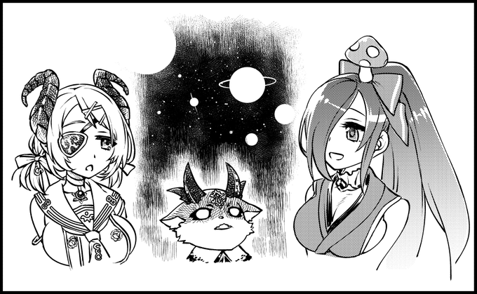 宇宙あくま
#FallAIs #でびるさまにささげるえ #イオリの森美術館 #ミコのえほん 