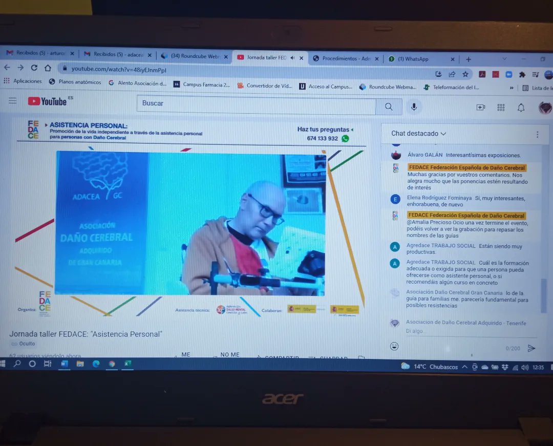 adacea_tf's tweet photo. Hoy nos tocó la Jornada Taller de #FEDACE. Asistencia Personal. Promoción de la Vida de las Personas con #DañoCerebral
@fedaceorg https://t.co/bAyFgD1Oje