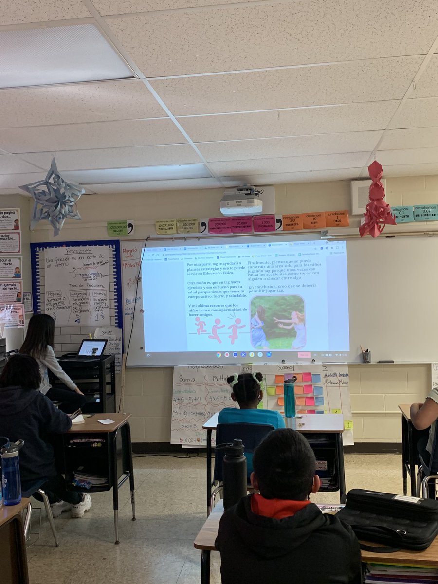 I am so impressed by 5th grade DL ⁦<a href="/WaucondaGS118/">Wauconda G.S.</a>⁩ using Canva to publish their opinion articles relating to a school policy they want changed! Love their creativity &amp; use of persuasive techniques! ⁦@Bilingual118⁩ #performancetask #yourvoicematters