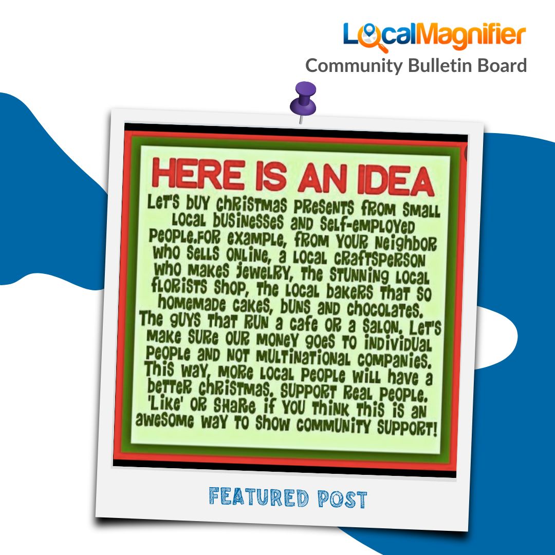 LocalMagnifier's tweet image. Share something interesting about your community.

Add-a-Post to your virtual community bulletin board, LocalMagnifier!

#entreprenurialspirit