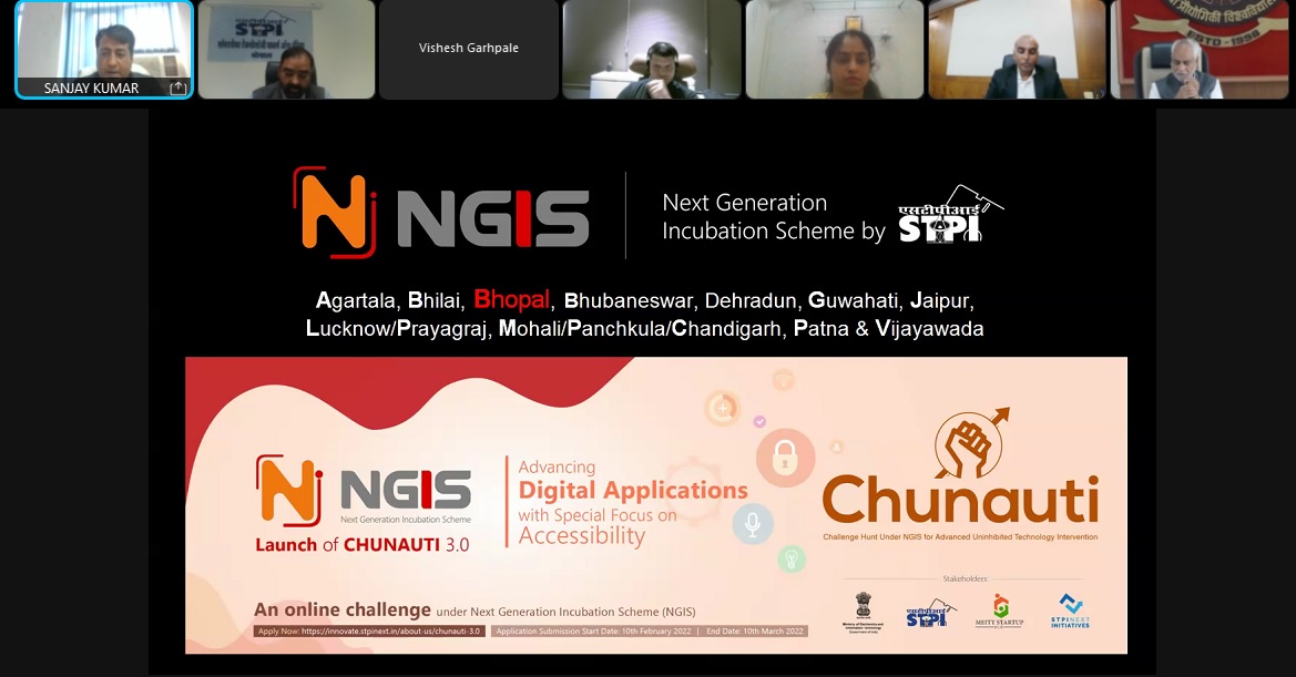 #STPI #BHOPAL organized an outreach webinar on #NGIS and #STPICHUNAUTI3 .0 today. The webinar focus on advancing digital application with special focus on accessibility @stpinext #STPINGIS @arvindtw @DeveshTyagii @purnmoon @stpiindia @STPINoida