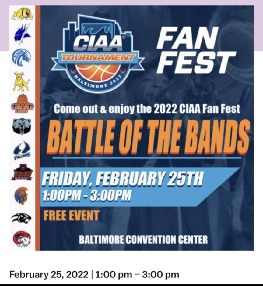 JustCuriousPoe's tweet photo. so who pullin up on me @CIAAForLife for #CIAAFanFest with @sevyn @SammieAlways &amp; more!!! Can't wait for the battle of the bands! https://t.co/LCsVdgbaZr