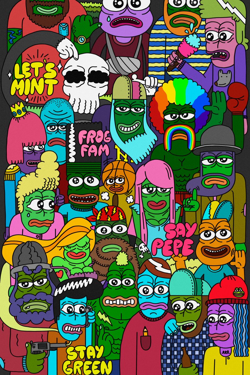 New one Frog Family is ready! Check it at @withFND
<a href="/jaggedsoft/">jagged</a> <a href="/jaggedVIP/">SKOPfather</a>
#nft #pepe #pepethefrog #FrogFam #NFTCommunity 
foundation.app/@Gudvin/peps/9