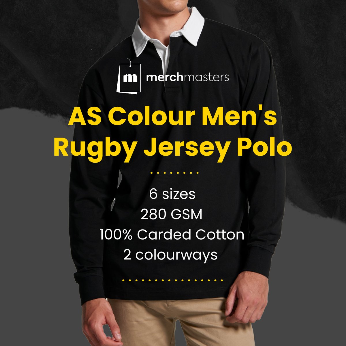Our AS Colour Men's Rugby Jersey Polo.

With a diverse range of colours and sizes, there's no limit on your creative freedom.

To see more visit the link in our bio.
#merch #digitalprinting