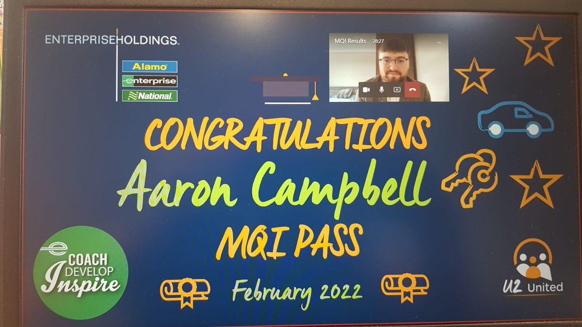 Aaron Campbell (@aaroncampbellu2) on Twitter photo Over the moon to have passed my MQI after just under 8 months in the role with a score of 92%, earning my first promotion to Management Assistant!
Huge thank you to <a href="/Bex_ERACU2/">Rebecca Thomas</a> <a href="/georgiahodgesU2/">Georgia Mai Hodges</a> <a href="/JoshBennettU2/">Josh Bennett</a> and the rest of the team at U2J3 for their support along the way! Over the moon to have passed my MQI after just under 8 months in the role with a score of 92%, earning my first promotion to Management Assistant!
Huge thank you to <a href="/Bex_ERACU2/">Rebecca Thomas</a> <a href="/georgiahodgesU2/">Georgia Mai Hodges</a> <a href="/JoshBennettU2/">Josh Bennett</a> and the rest of the team at U2J3 for their support along the way!
