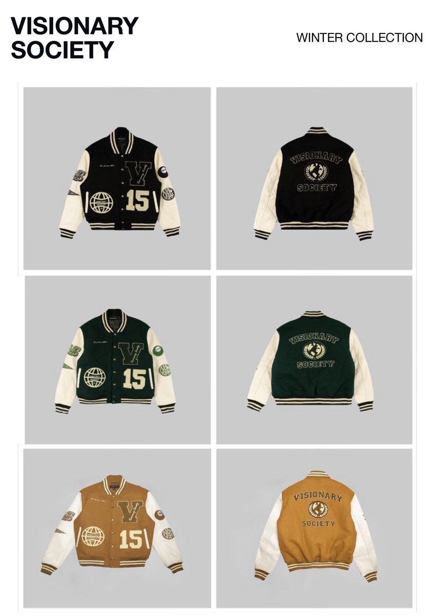 SRLDAILY's tweet photo. : @VSNRYSOCIETY βs Visionary Varsity Jacket is available for Pre-Order
in Black, Forest Green & Mustard from February 25 to February 28
| #fashionablyspeaking | #SRLDaily https://t.co/JTR0QPaDx9