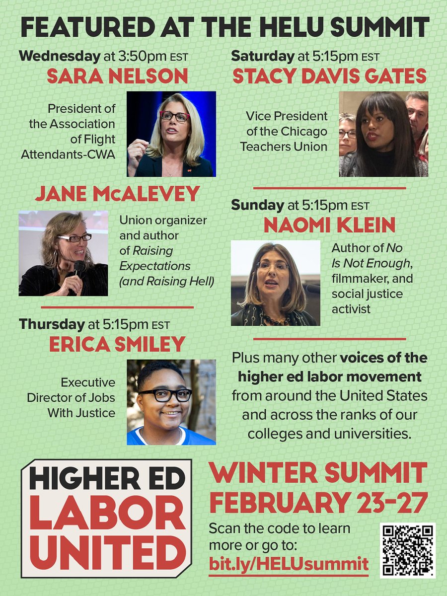 Higher Education Labor United (HELU) tweet media