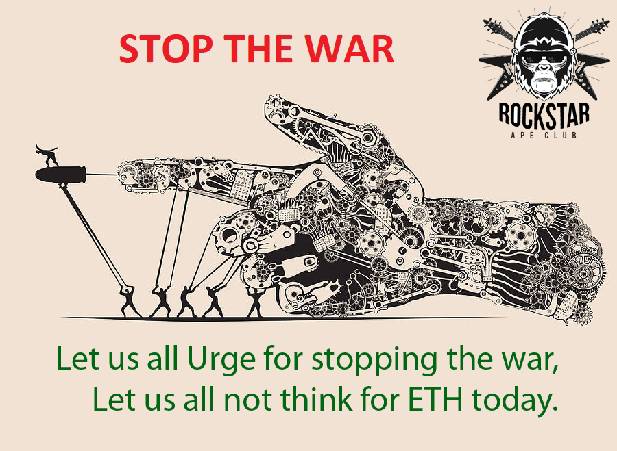 RockstarApeClub's tweet image. Let us all urge for #StopWar 
🙏🙏🙏🙏🙏🙏🙏🙏🙏🙏🙏🙏🙏🙏