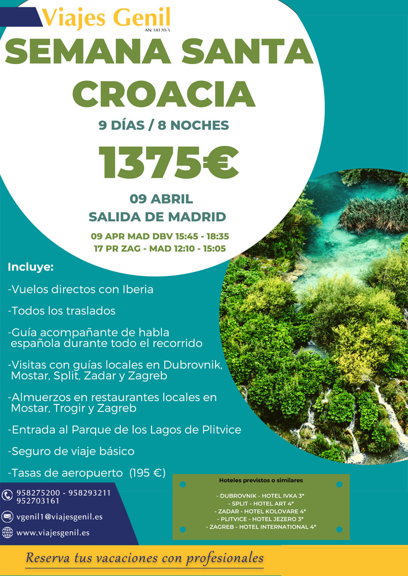 ViajesGenil's tweet photo. 🤔¿Haciendo planes para la Semana Santa?💡 ... Echa primero un vistazo 👀 a estas ofertas y llámanos porque tenemos muchas más 🏃‍♀️🏃

☎️958275200-952703161

#SemanaSanta #SemanaSanta2022 #viajesgenil #ofertasdeviaje https://t.co/8IYiLZV3Ic