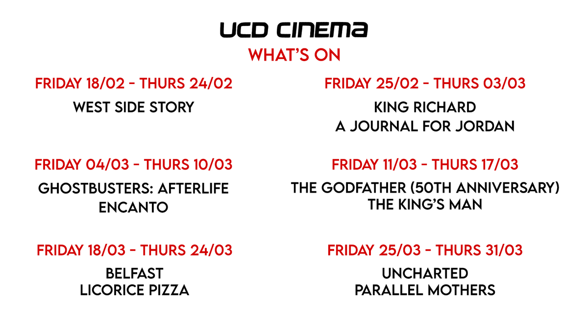 UCD Cinema tweet media