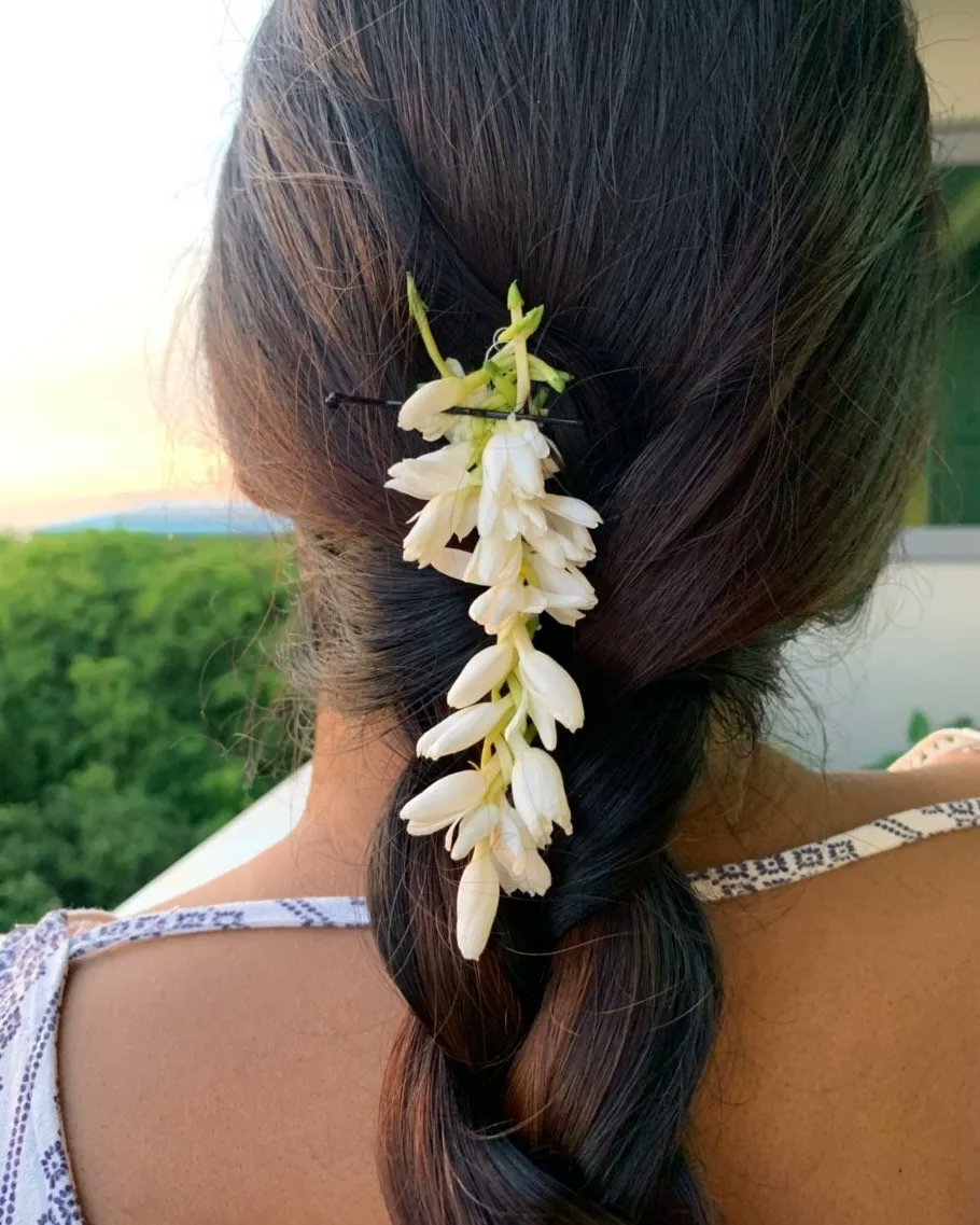 Buy 5 Jasmine Flower Hair Pins Natural Realistic Jasmine Hair Online in  India  Etsy