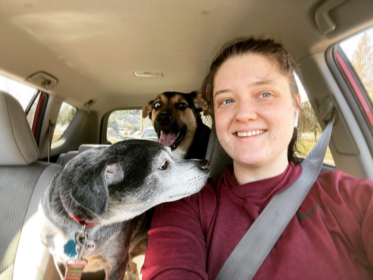 jayerich93's tweet photo. Idk who has enjoyed this break more. Me or the pups? https://t.co/Zz9ddSnpXB
