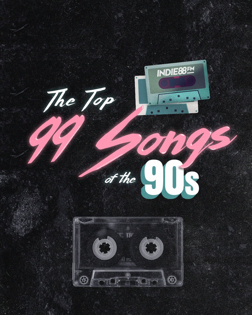 Indie88Toronto's tweet photo. The Top 99 Songs of the 90s is happening NOW! Tune to hear what YOU voted for the Top 99 Songs of the 90s! Which songs do you think will top the list? Details: https://t.co/IVNz2NTCi9 https://t.co/yIX4bPFYp0